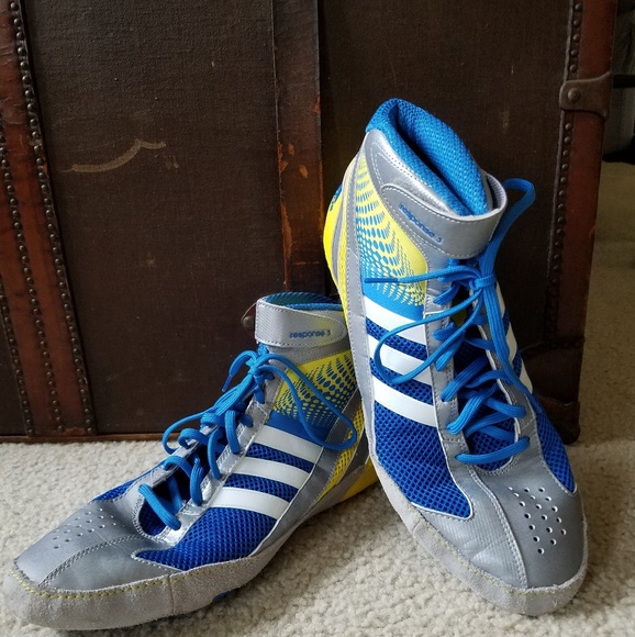 grey adidas wrestling shoes